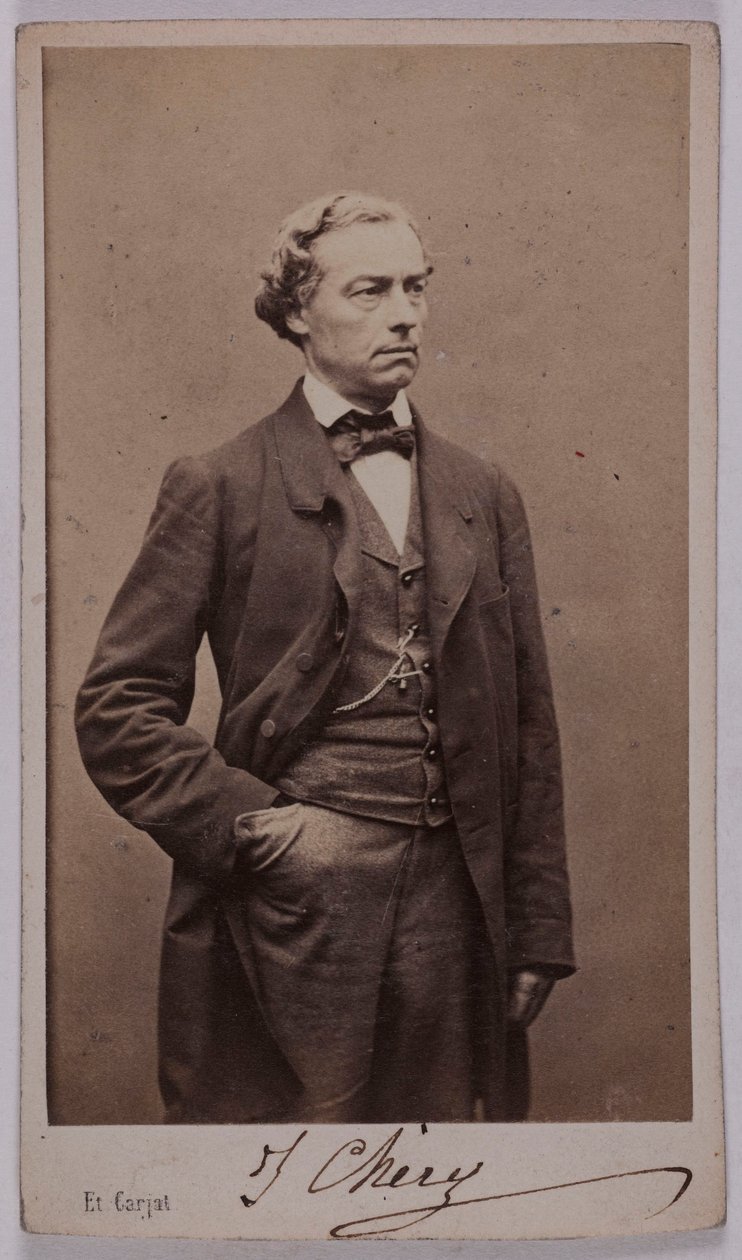 Portrait of Jules Chéry (1817-1910), (actor) by Etienne Carjat