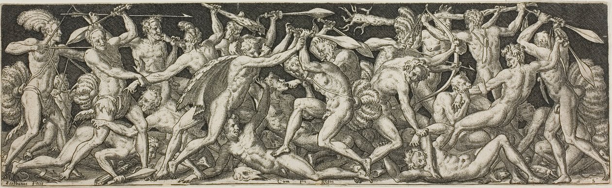 Combats and Triumphs: Battle of the Naked Men by Etienne Delaune