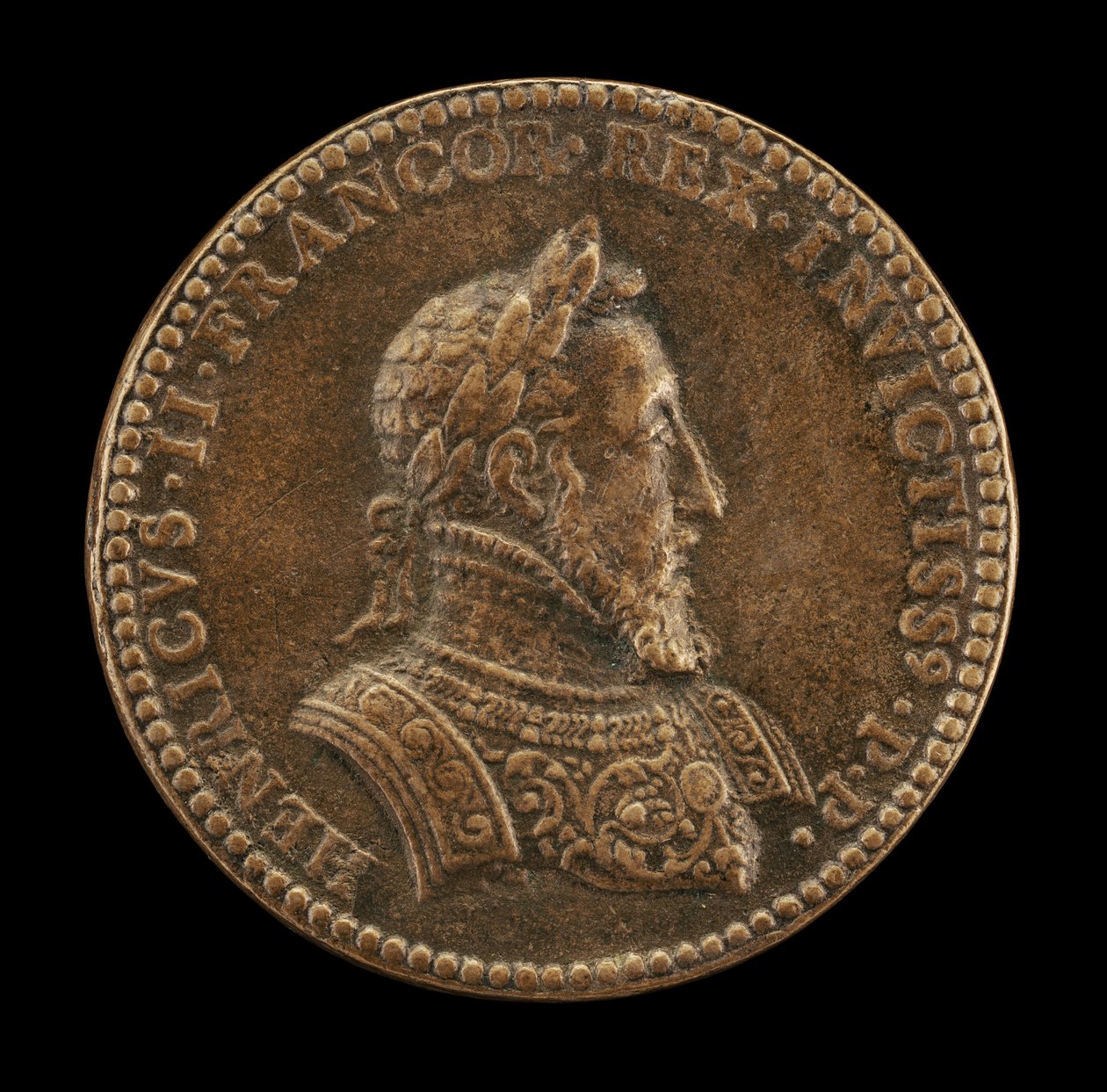 Henri II, 1519-1559, King of France 1547 [obverse] by Etienne Delaune