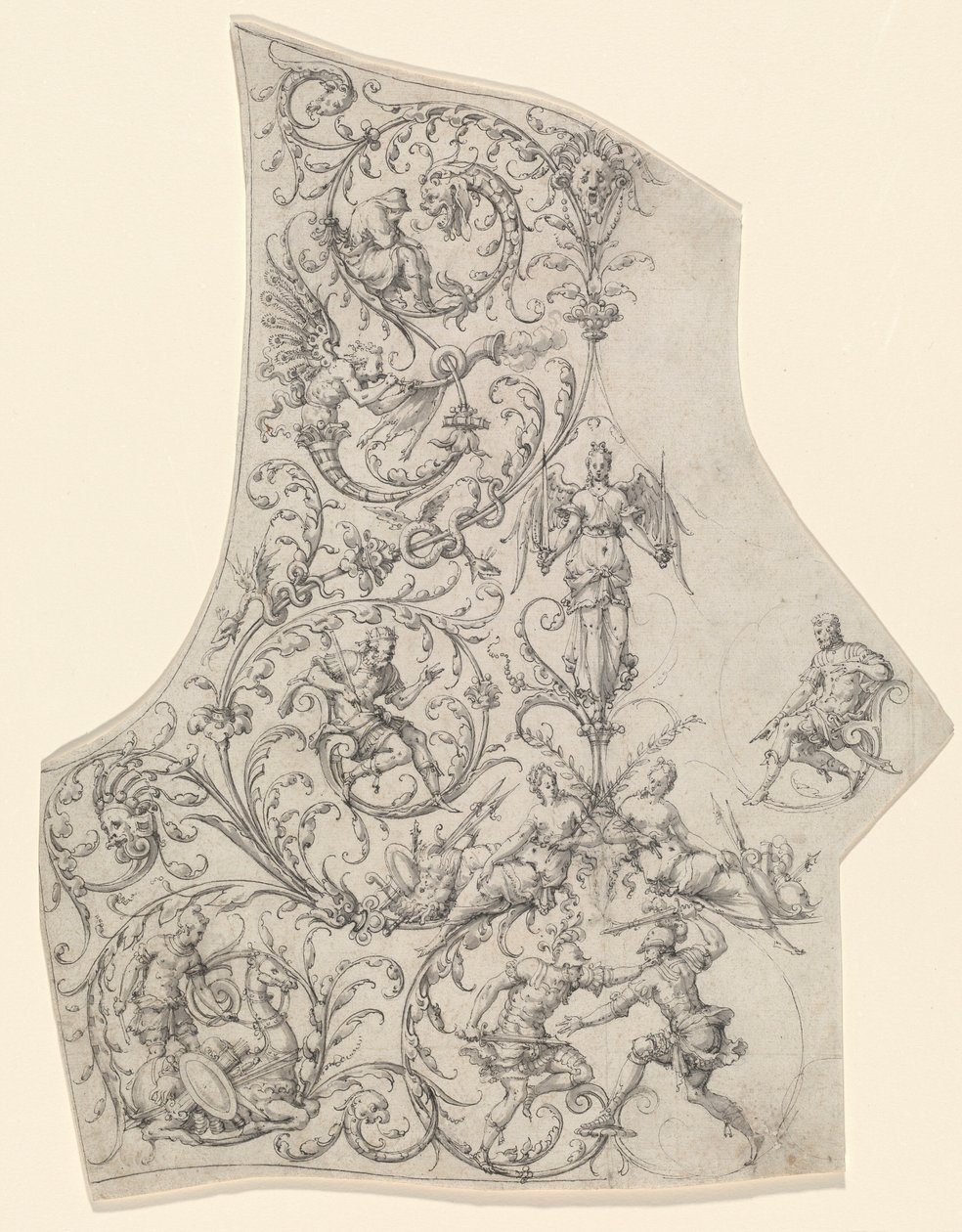 The Backplate of a Suit of Parade Armor, c.1557 by Etienne Delaune