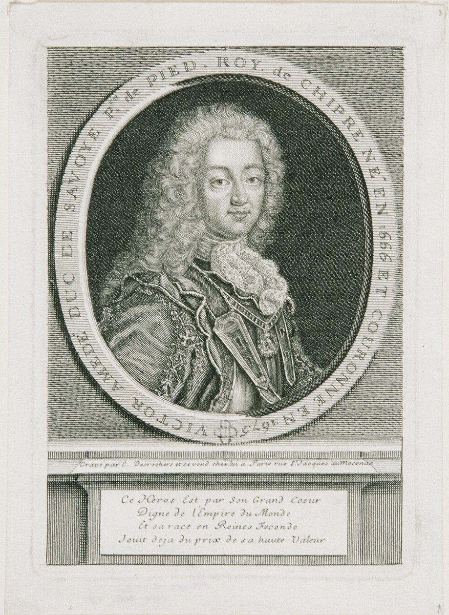 Victor Amadeus II, Duke of Savoy, King of Sicily and First King of Piedmont-Sardinia by Etienne Desrochers