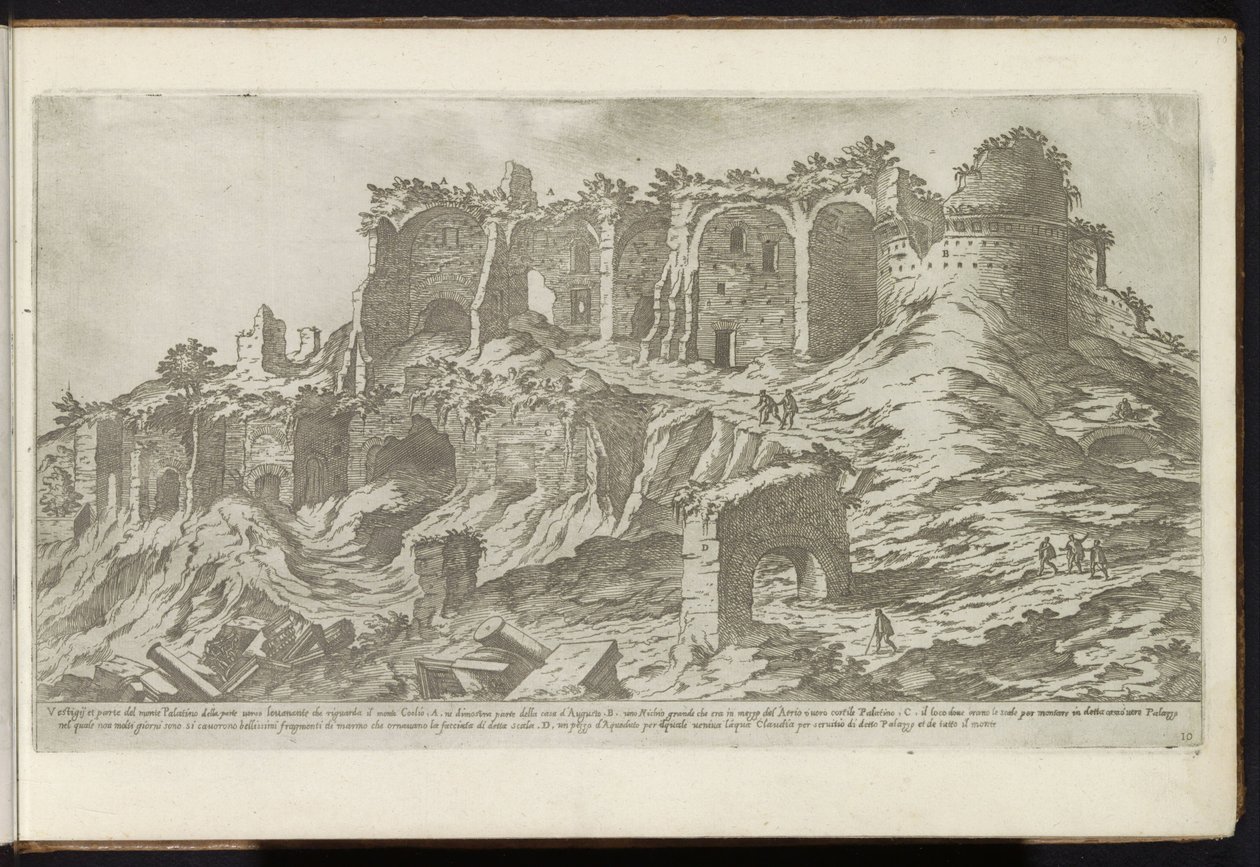 Palatine Hill in Rome by Etienne Duperac