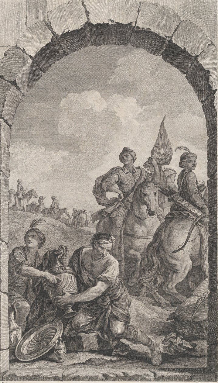 The Chapel of the Enfants-Trouvés in Paris: The Procession of the Magi: Cavaliers by Etienne Fessard