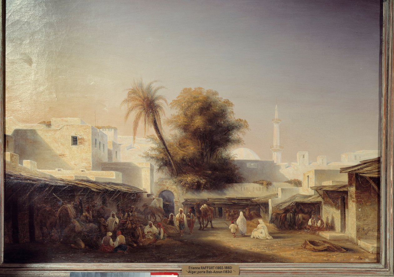 Algiers, Gate Bab Azoun by Etienne Raffort: Fine art print