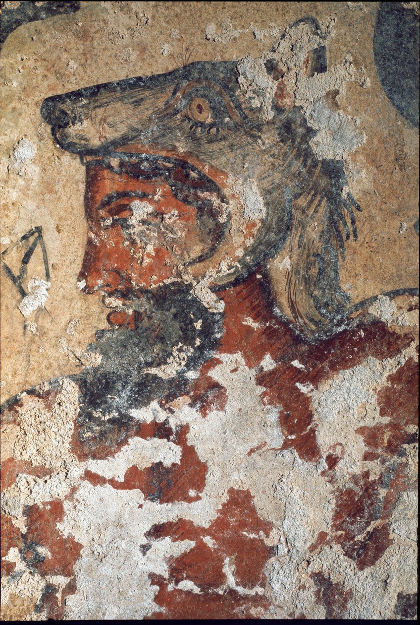 Aita, Etruscan God of Afterlife (detail) by Etruscan
