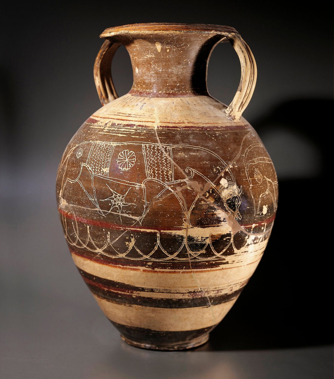 Etruscan Art: Amphora Decorated by the Painter of the Cappi by Etruscan
