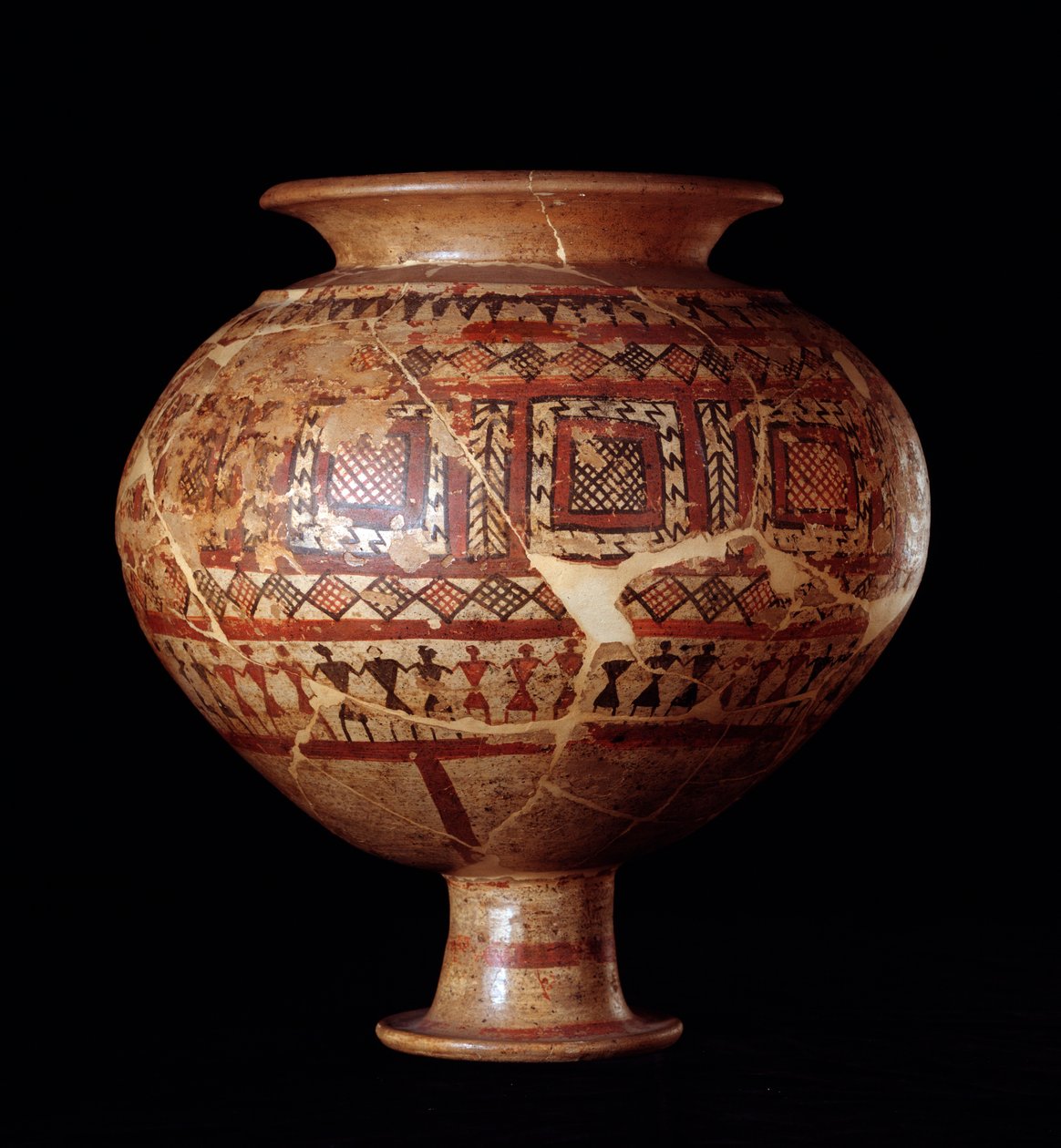 Etruscan civilization: olla vase from tomb 3, necropolis of Buccacce a Bisenzio - 7th century BC by Etruscan