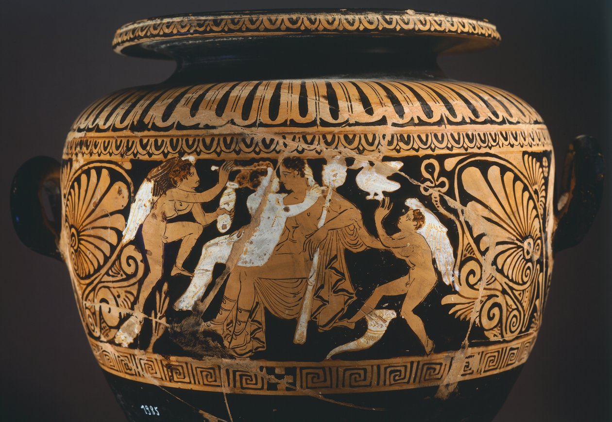 Stamnos (detail) by Etruscan