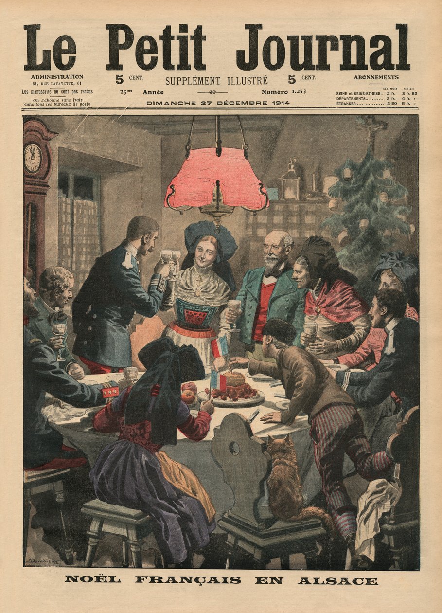 French Christmas in Alsace, front cover illustration from 