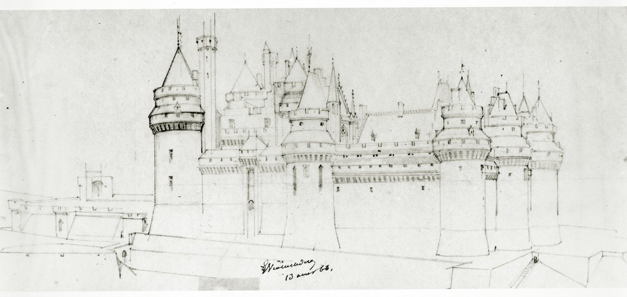 Château de Pierrefonds by Eugene Emmanuel Viollet le Duc