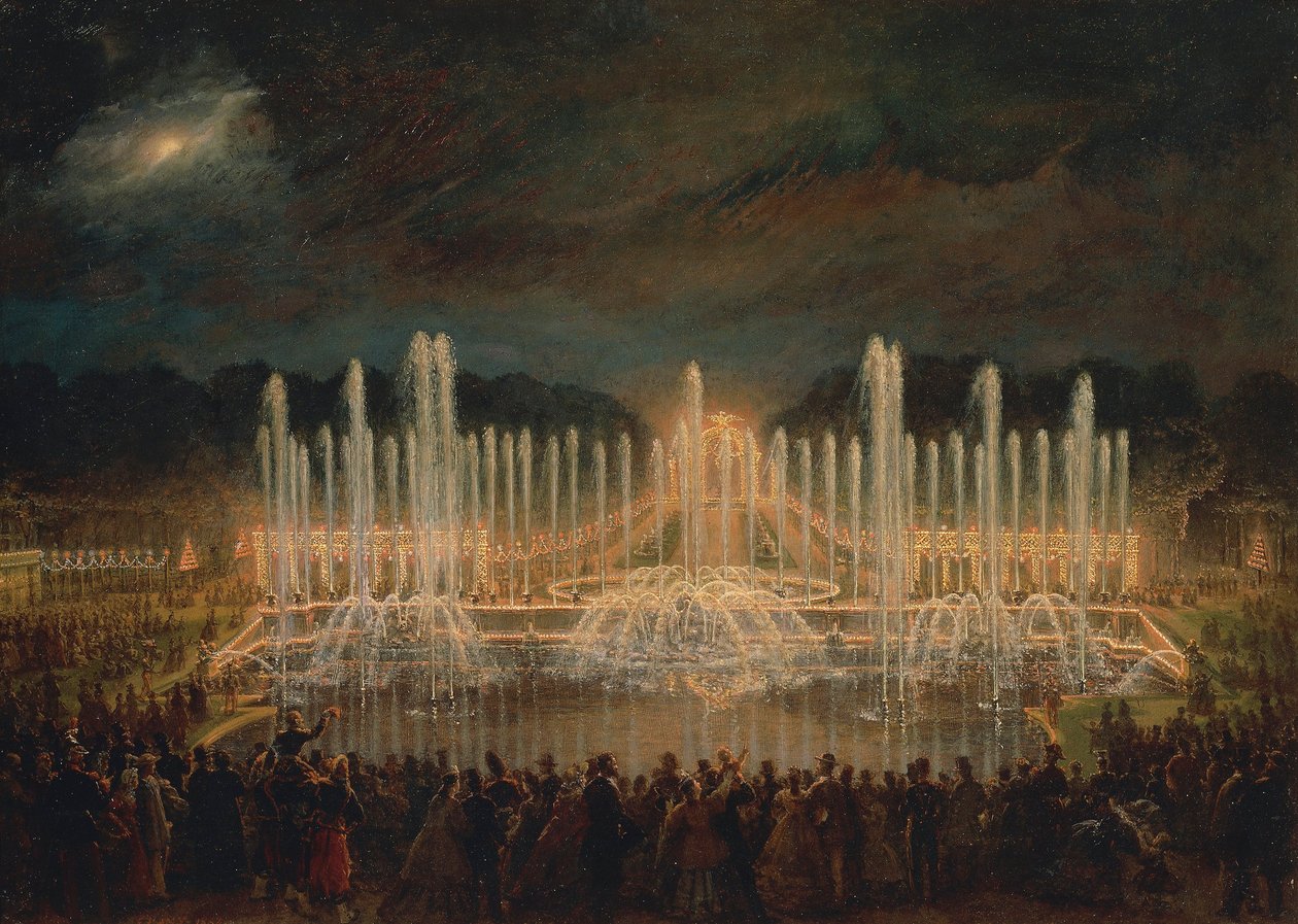 Nocturne in Versailles by Eugene-Louis Lami