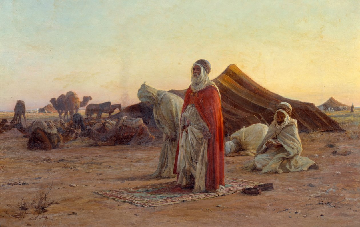 Tent in the Desert (detail) by Eugene Alexis Girardet