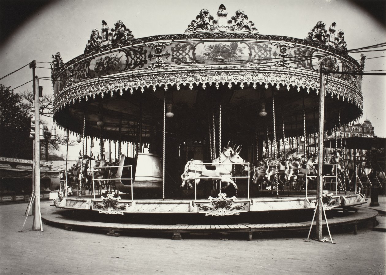 Carousel by Eugène Atget