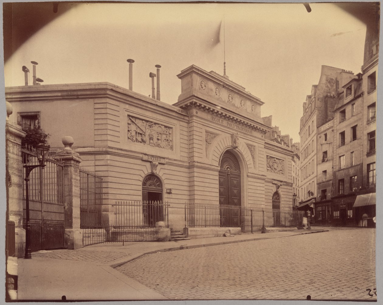 Polytechnic School, Descartes Street by Eugène Atget