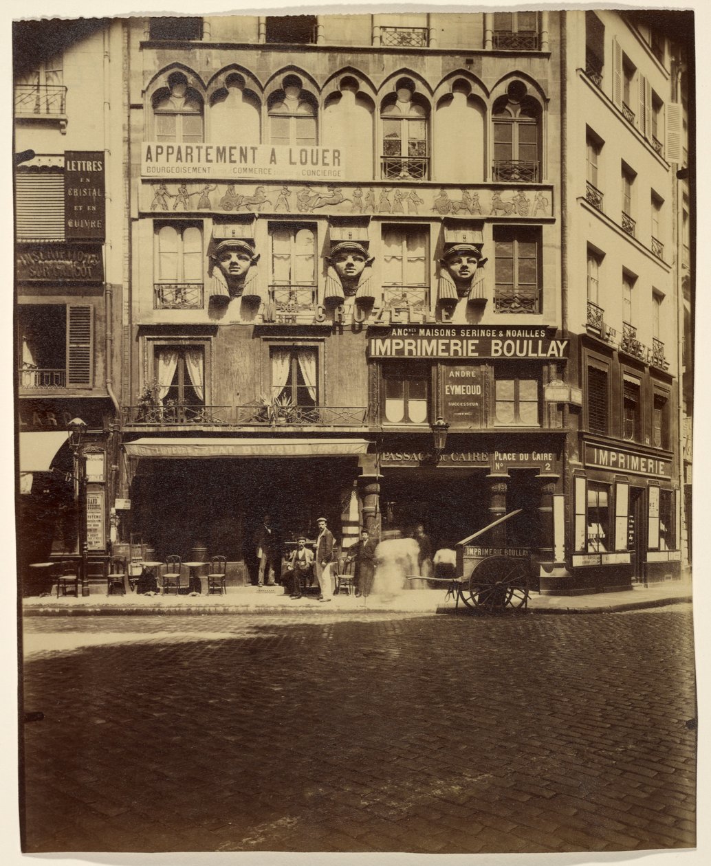 House, Place du Caire 2 (Building, Place du Caire) by Eugène Atget