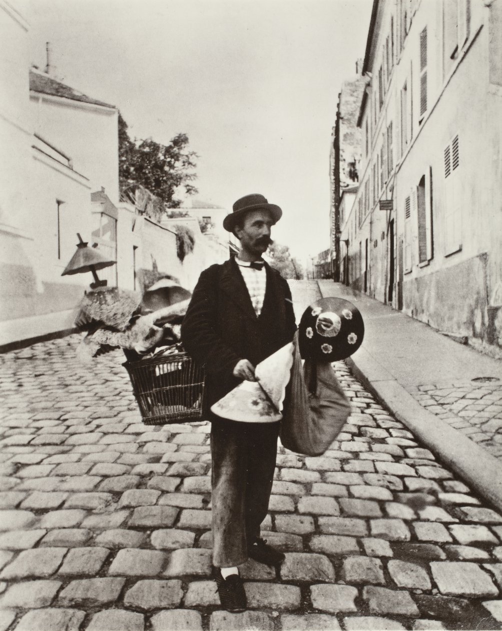 Lampshade Merchant by Eugène Atget