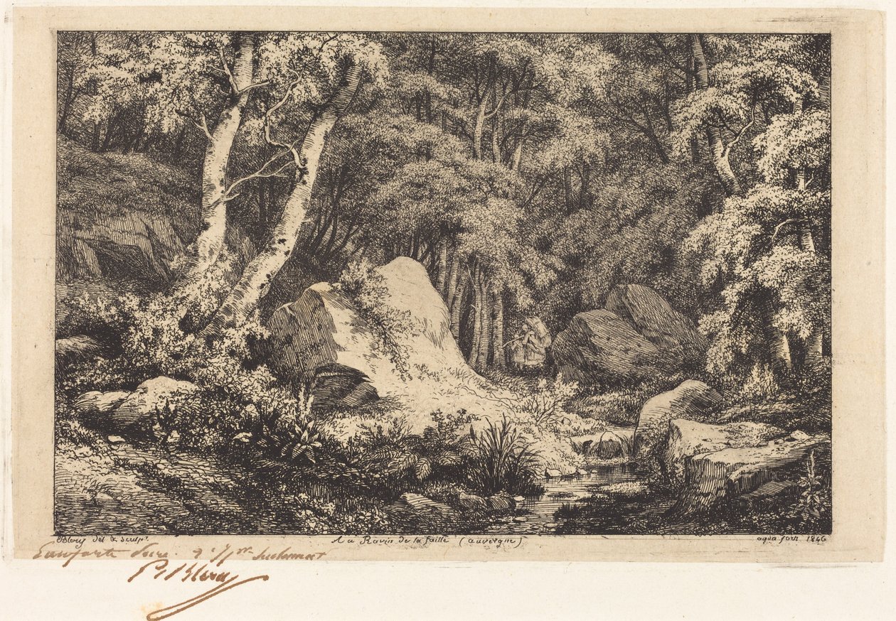 The Ravine at Auvergne by Eugene Bléry