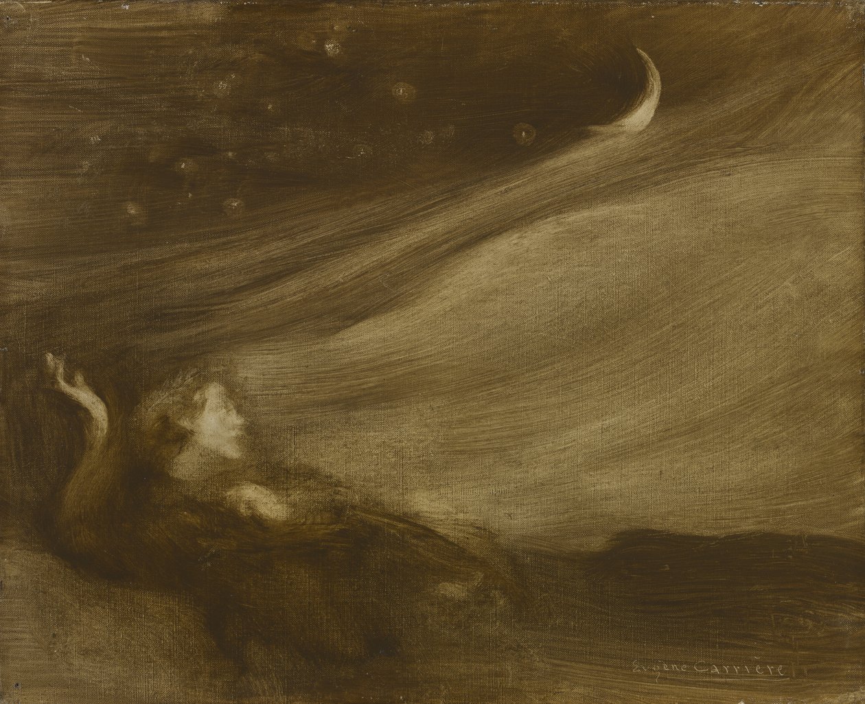 The Contemplator by Eugène Carrière
