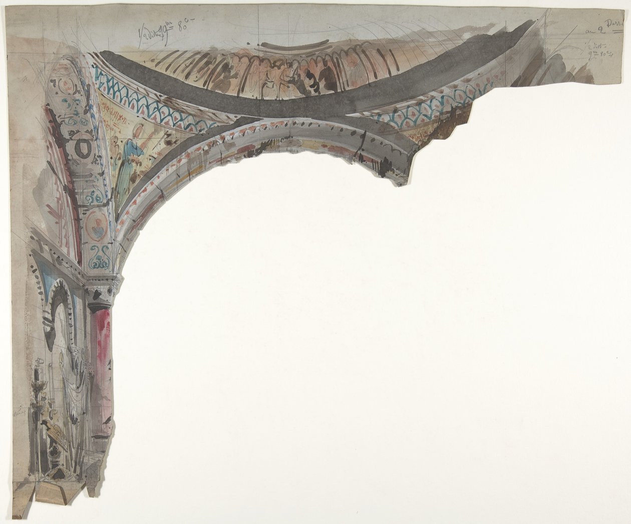 Design for a Stage Set at the Opera, Paris by Eugene Ciceri