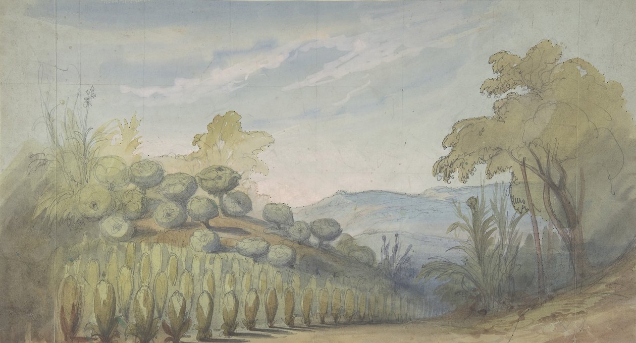 Design for a Stage Set at the Opéra, Paris, 1830-90 by Eugene Ciceri