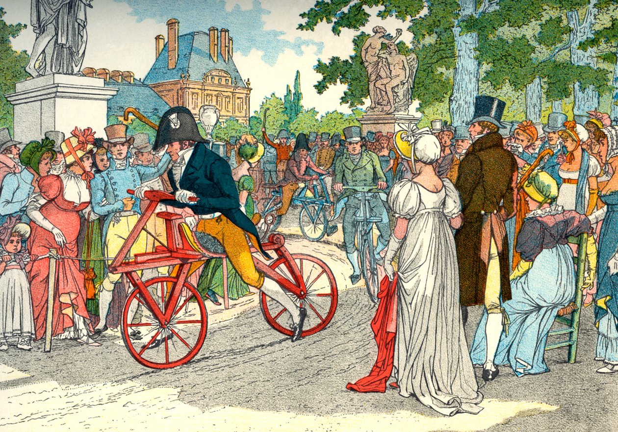 Two-Wheeled Célérifère under the Directory by Eugene Courboin