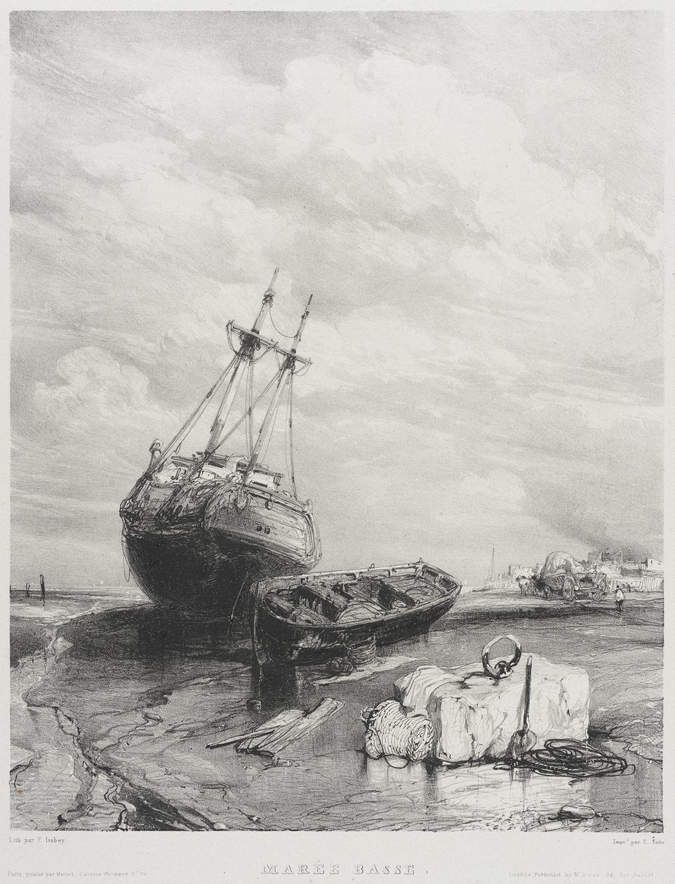 Low Tide by Eugene Isabey