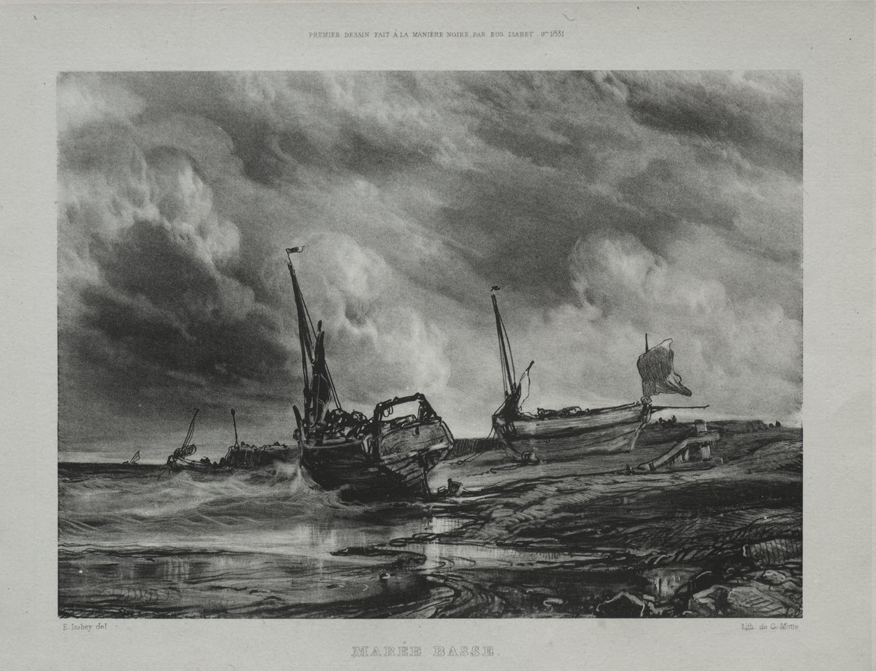 Low Tide by Eugene Isabey