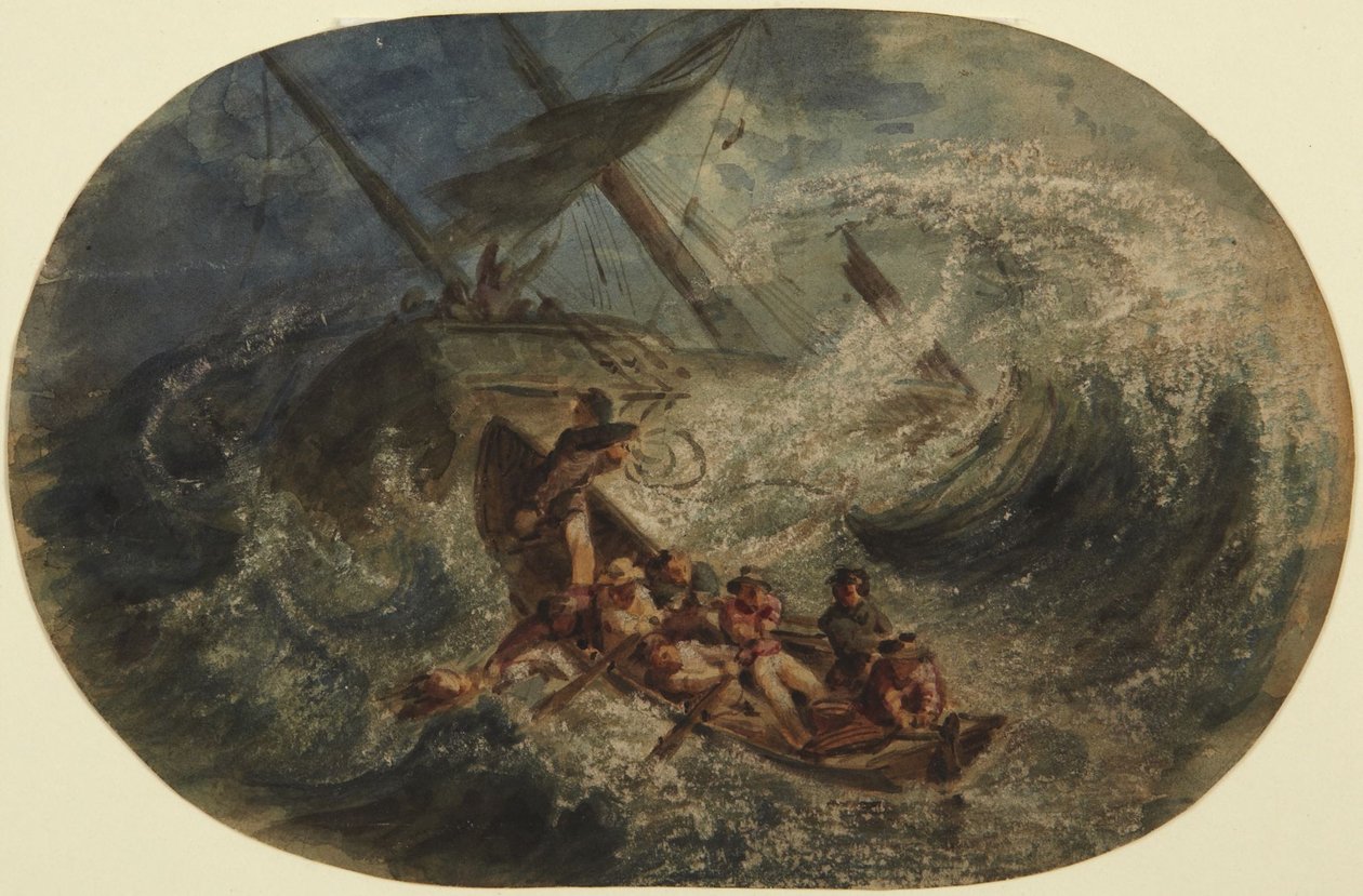 Shipwreck by Eugene Isabey