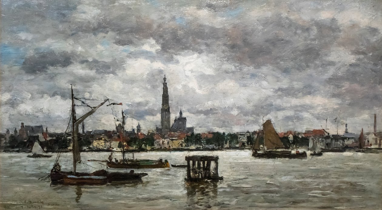 Antwerp The Scheldt by Eugene Louis Boudin