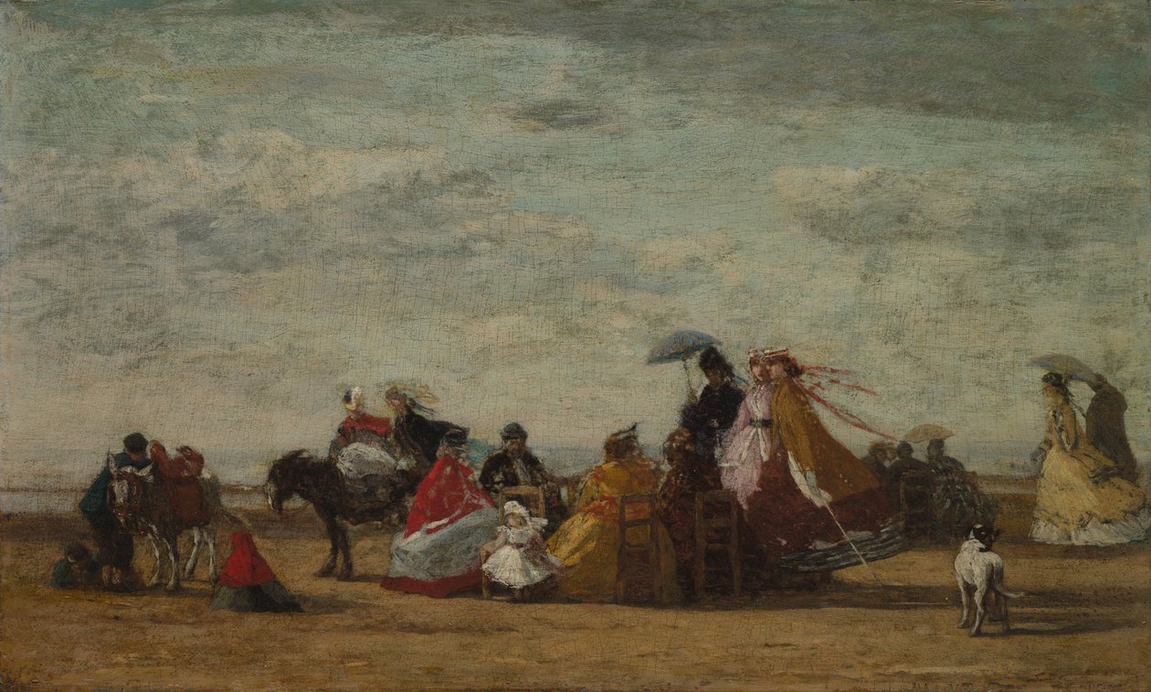 Beach Scene by Eugene Louis Boudin