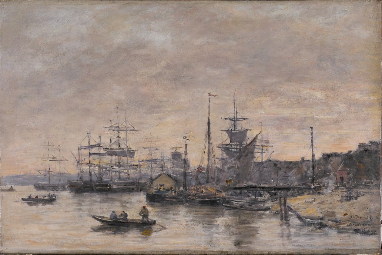 Bordeaux, the Harbor by Eugene Louis Boudin