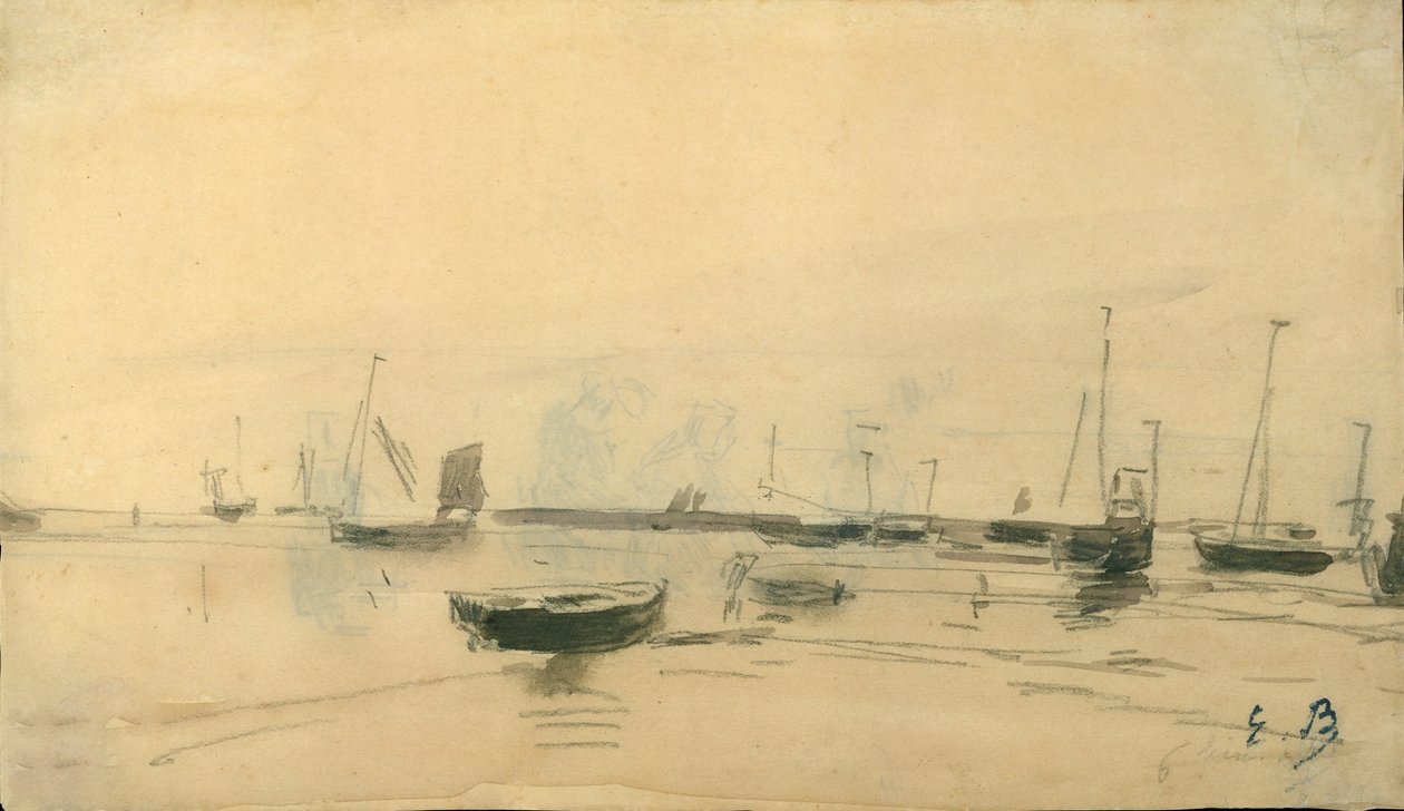 Marine Scene, 1870-85 by Eugene Louis Boudin