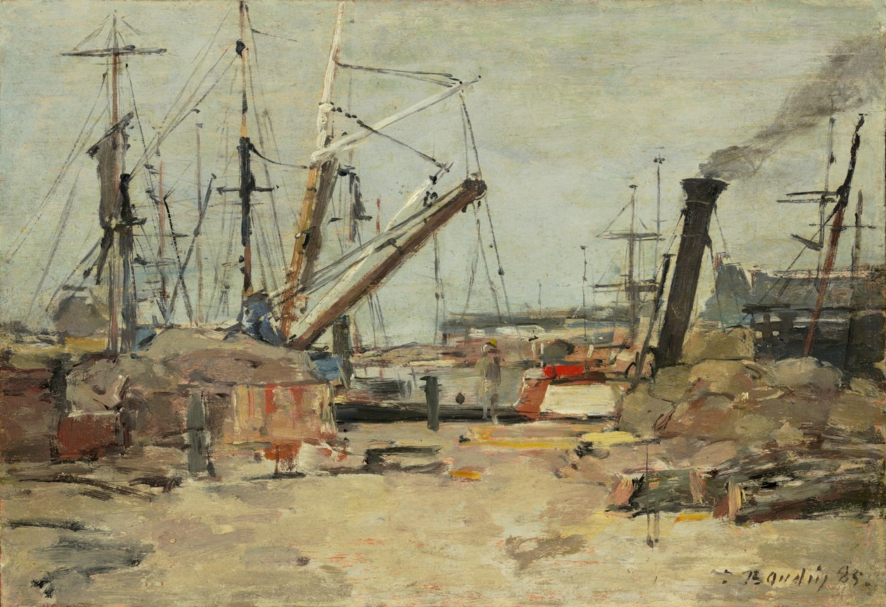 The Trawlers, 1885 by Eugene Louis Boudin
