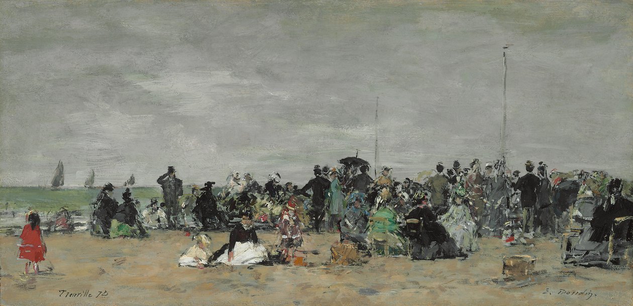Trouville Beach by Eugene Louis Boudin