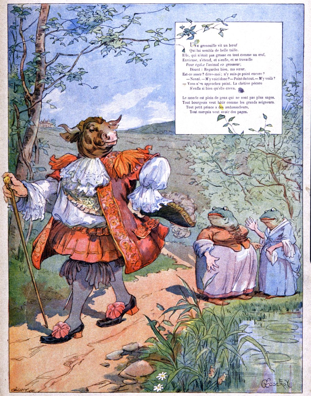 The Frog Who Aspired to Become as Big as the Ox, c. 1900