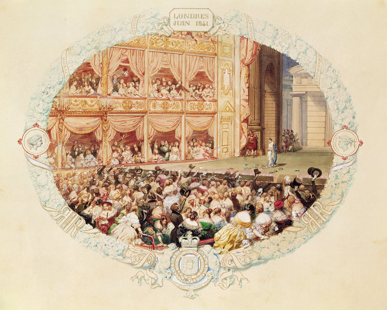 Interior of Her Majesty's Theatre, Close of the Season of 1841 ...