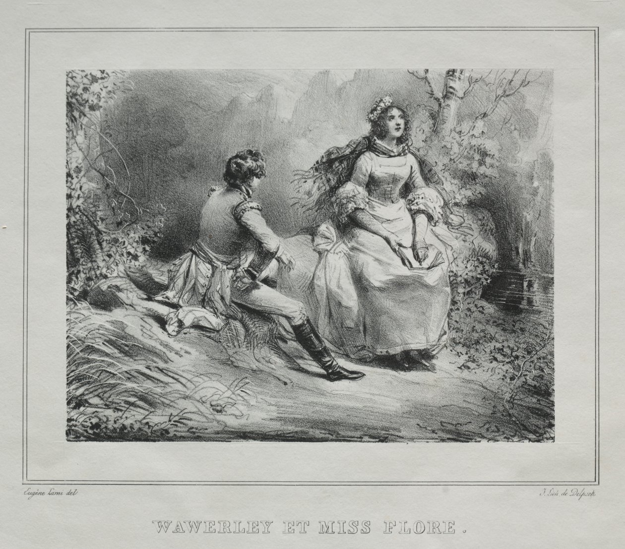 Picturesque Views of Scotland: Waverly and Miss Flora by Eugene Louis Lami