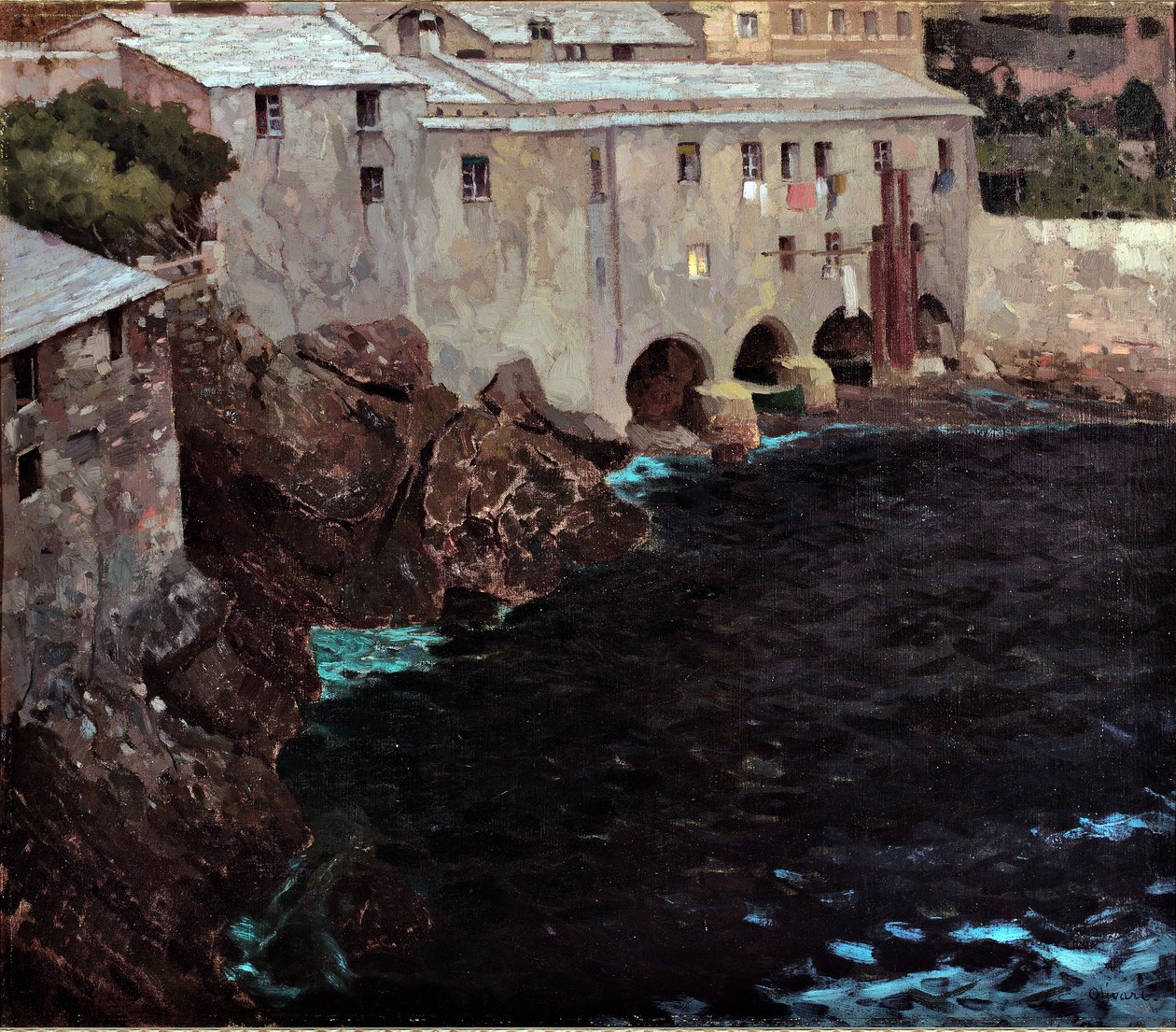 The Arches of the Abbey of San Fruttuoso by Eugenio Olivari