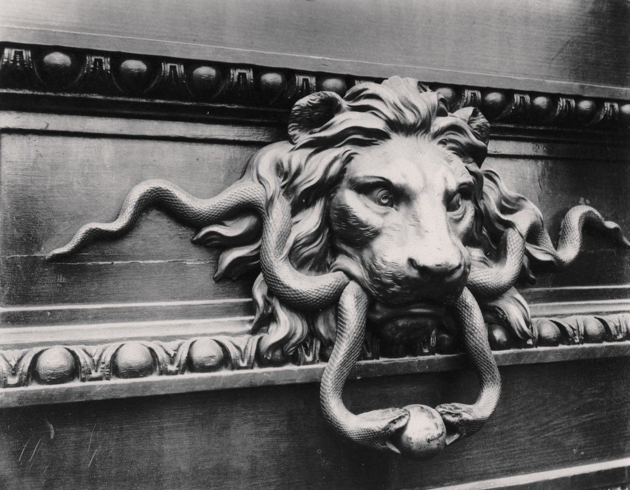 Lion Door Knocker, Paris by Eugène Atget