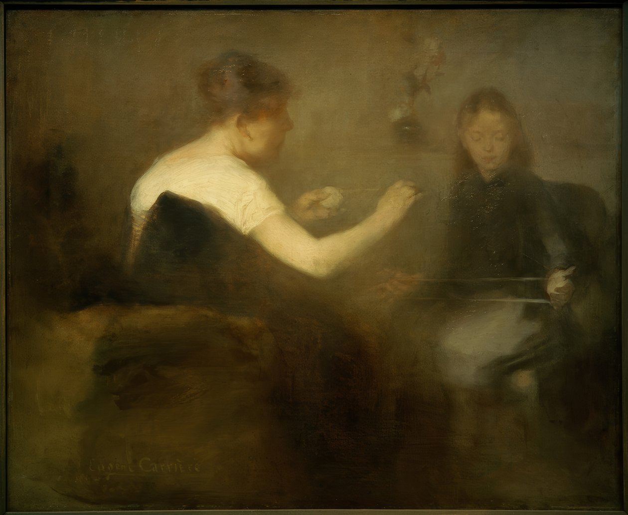 Winding Wool by Eugène Carrière