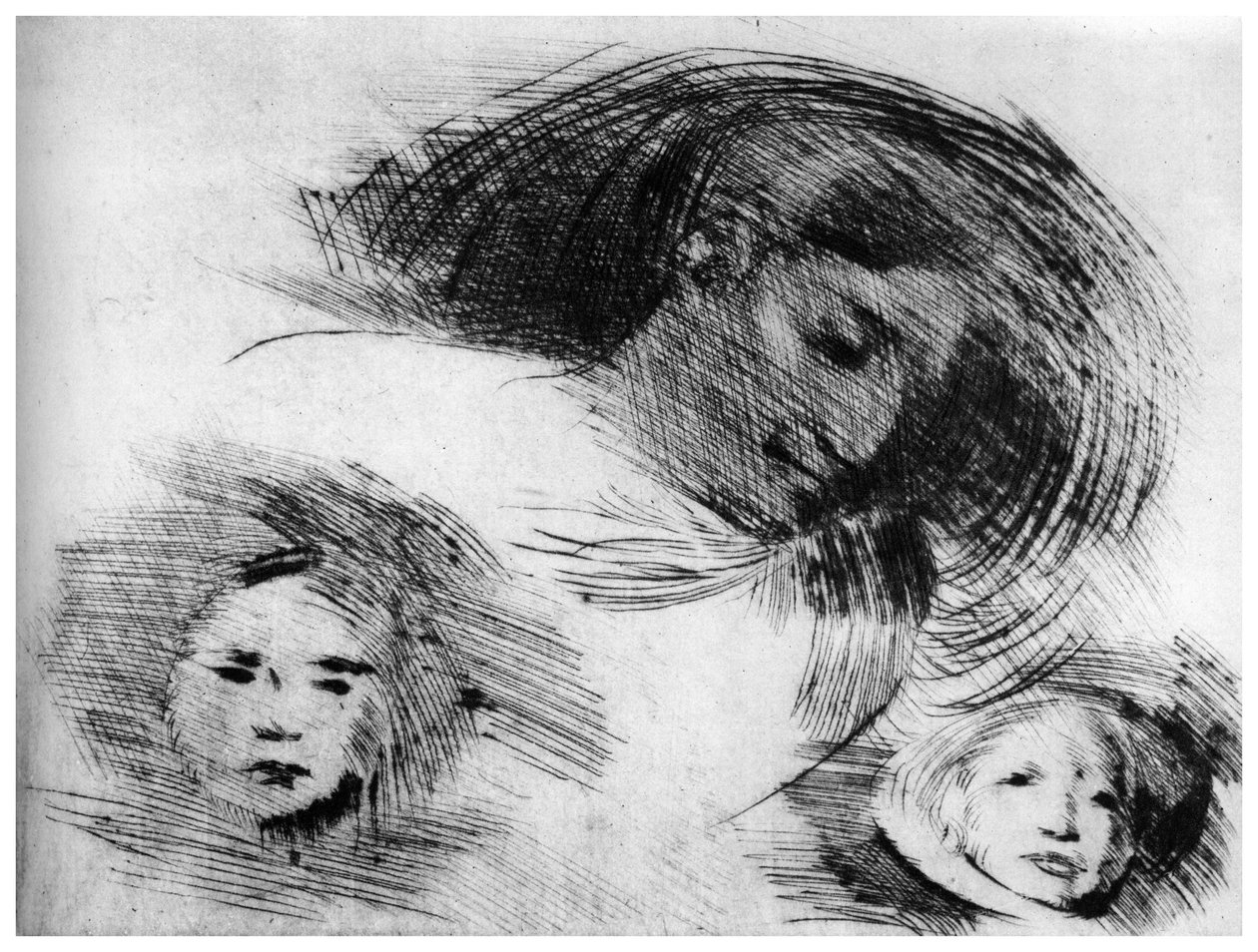 Rough Sketch by Eugène Carrière