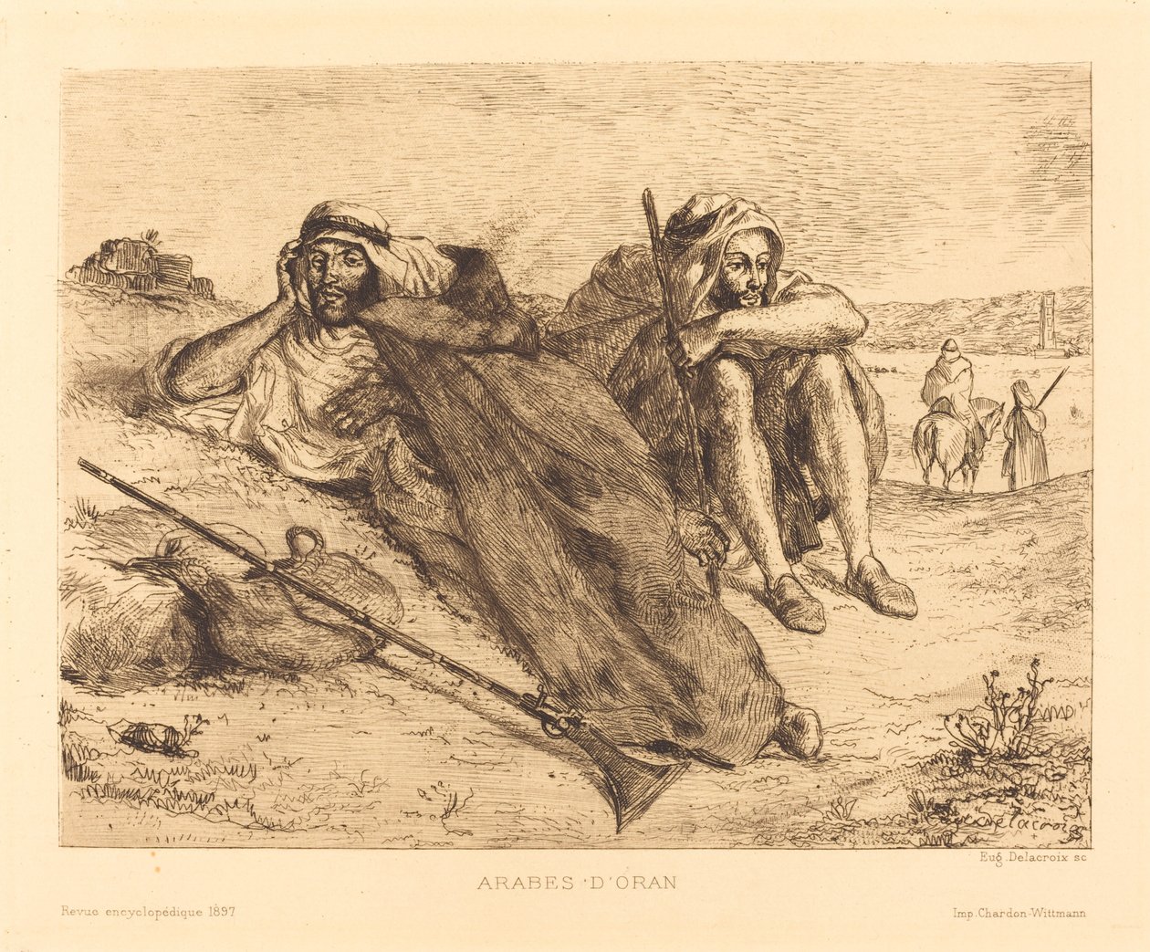 Arabs of Oran by Eugène Delacroix