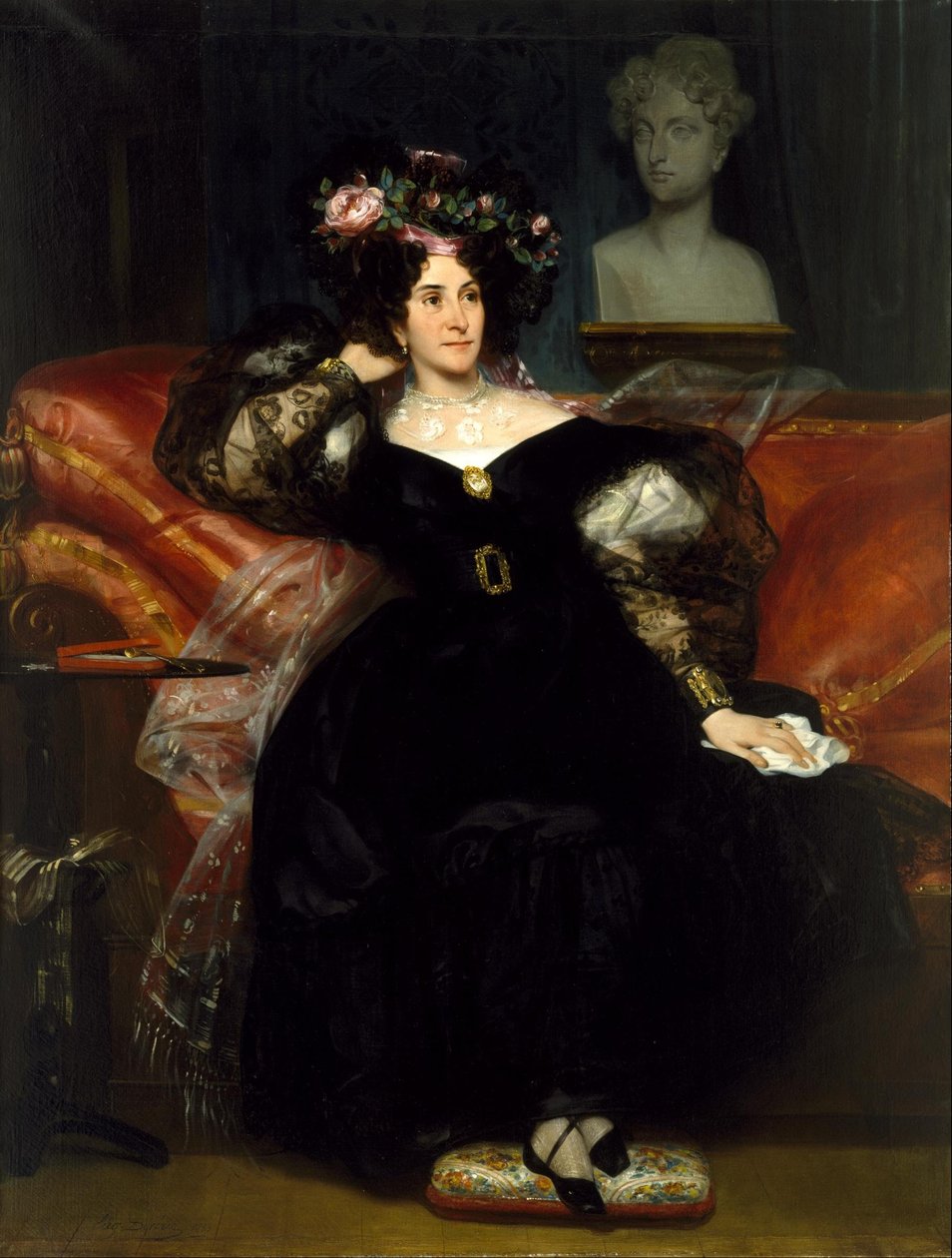 Portrait of Mme. Jules-Antoine Droz by Eugene Deveria