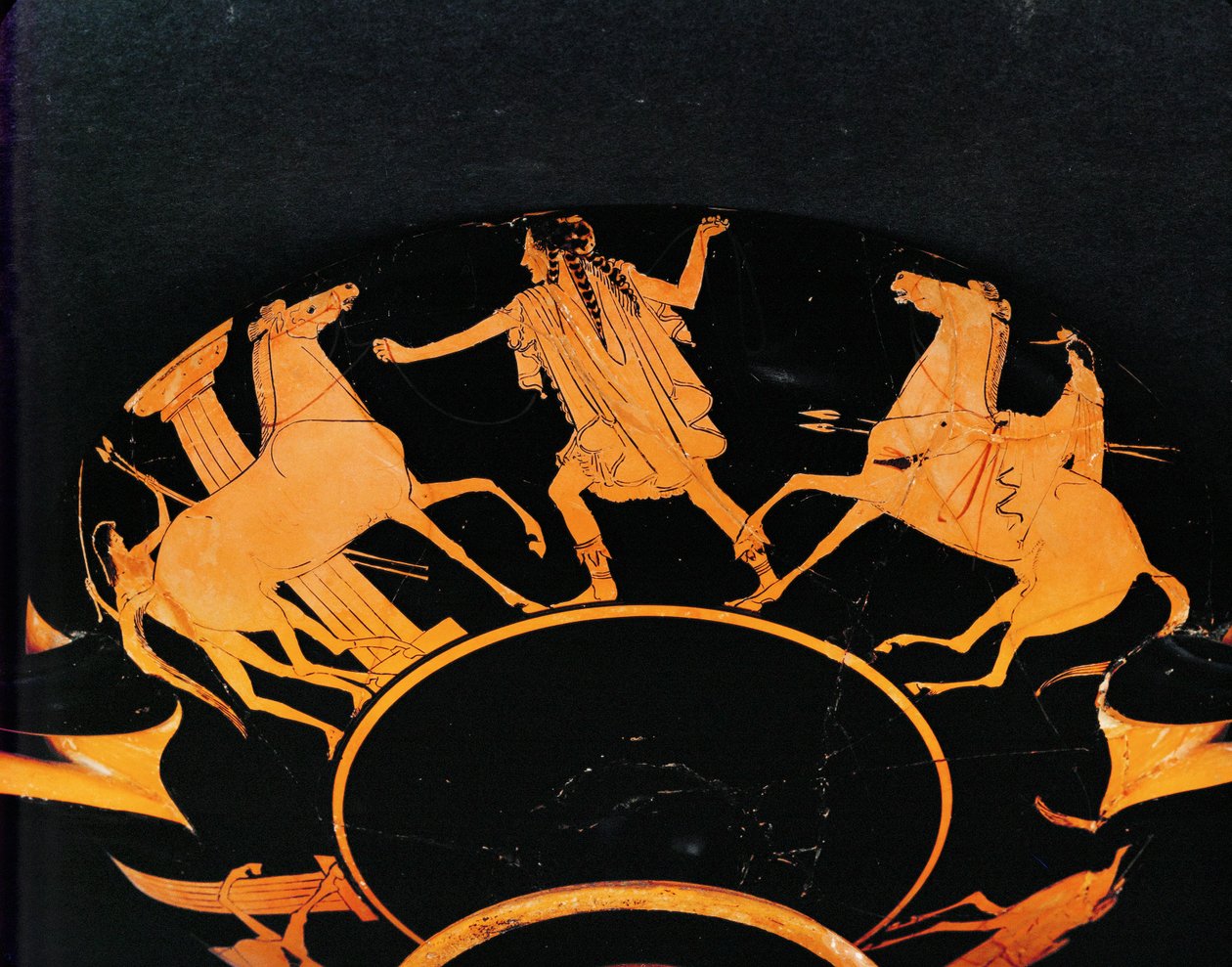 Riding Scene, Red-Figured Cup from Vulci by Euphronios