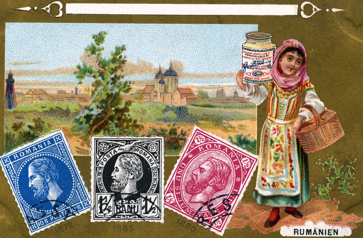 Romanian Postage Stamps, 1897 by European School
