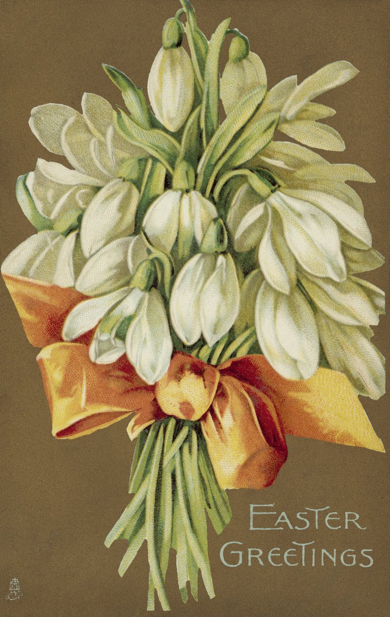 Bunch of Snowdrops, Easter Greetings by European School