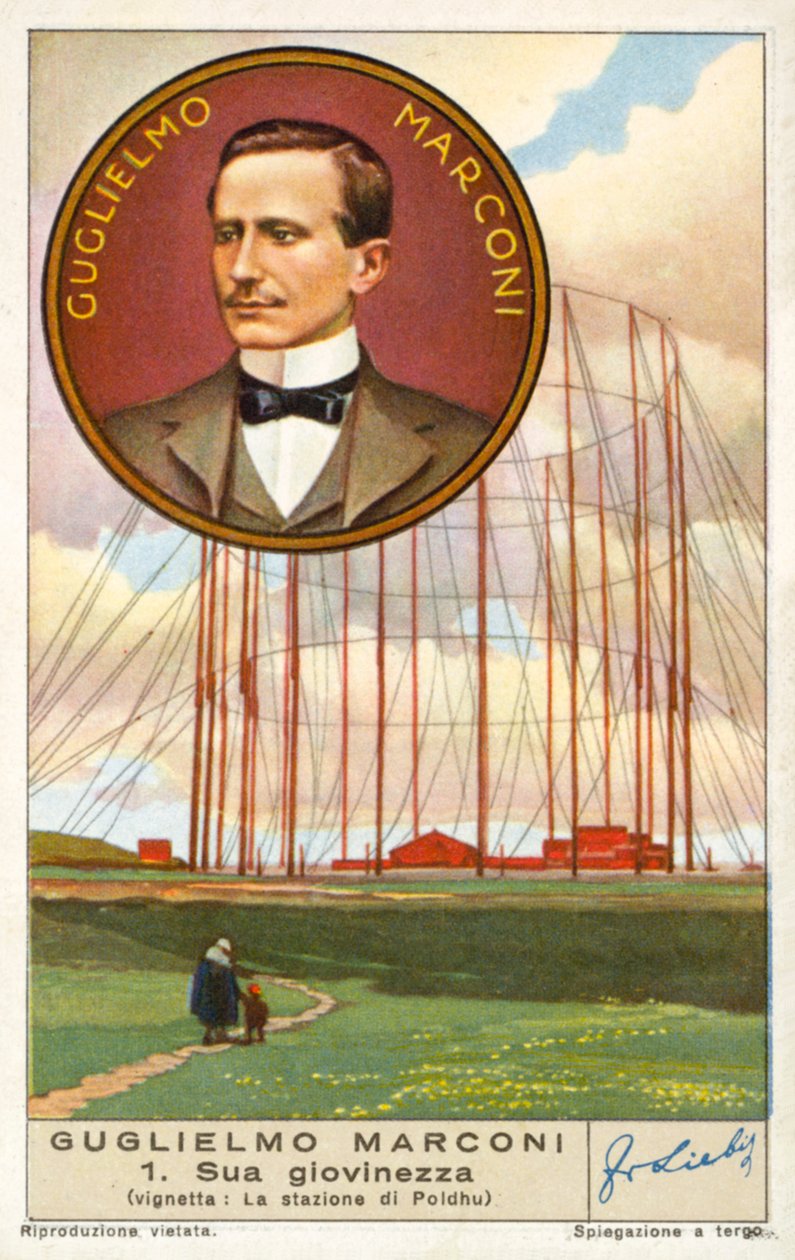 Guglielmo Marconi, Italian Inventor and Radio Pioneer, and His Wireless Station at Poldhu, Cornwall by European School