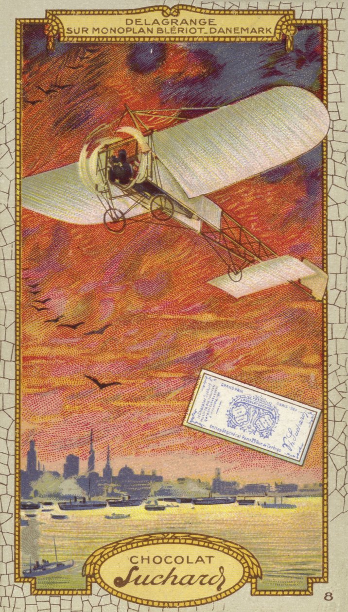 Leon Delagrange in a Bleriot Monoplane, Denmark by European School