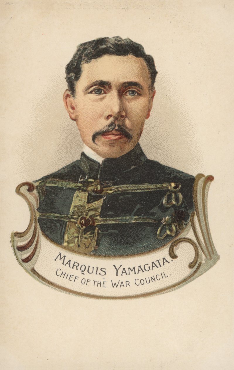 Marquis Yamagata, Chief of the War Council by European School