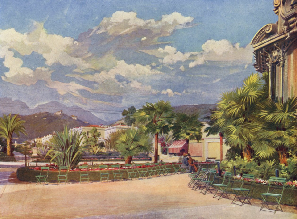 Menton, The Music Kiosk and the New Garden by European School